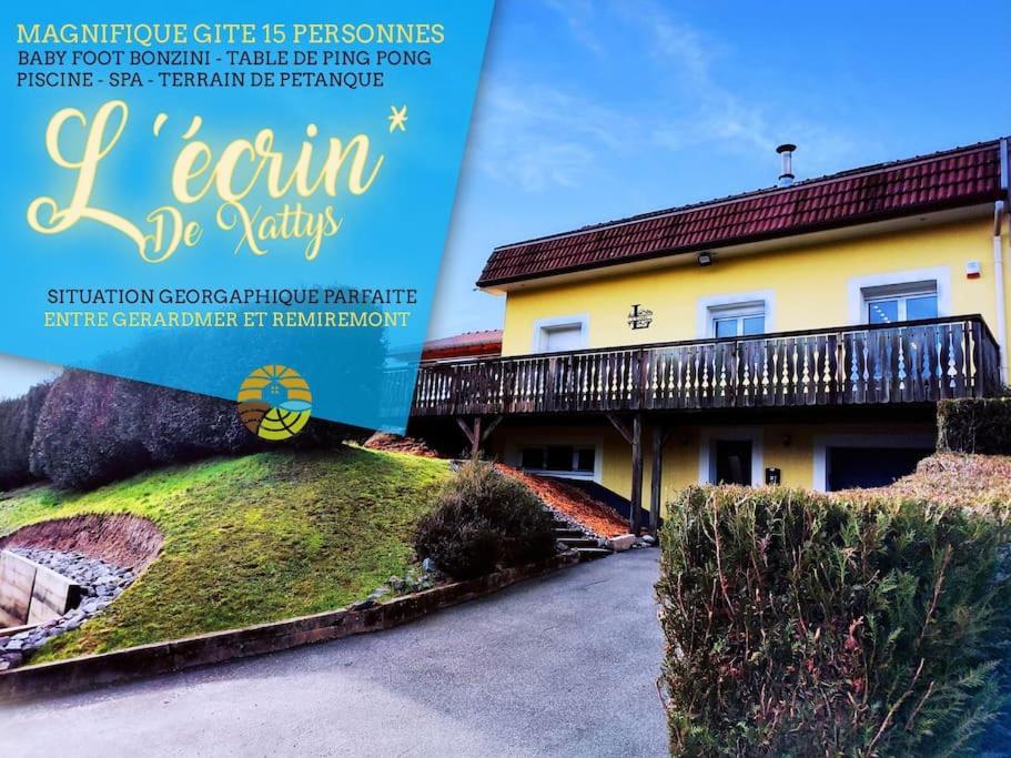 L'Ecrin De Xattys - Gite De Standing-Spa-Terrain De Petanque-Piscine-Switch-Baby-Foot Au Coeur Du Massif Vosgien Cleurie Luaran gambar